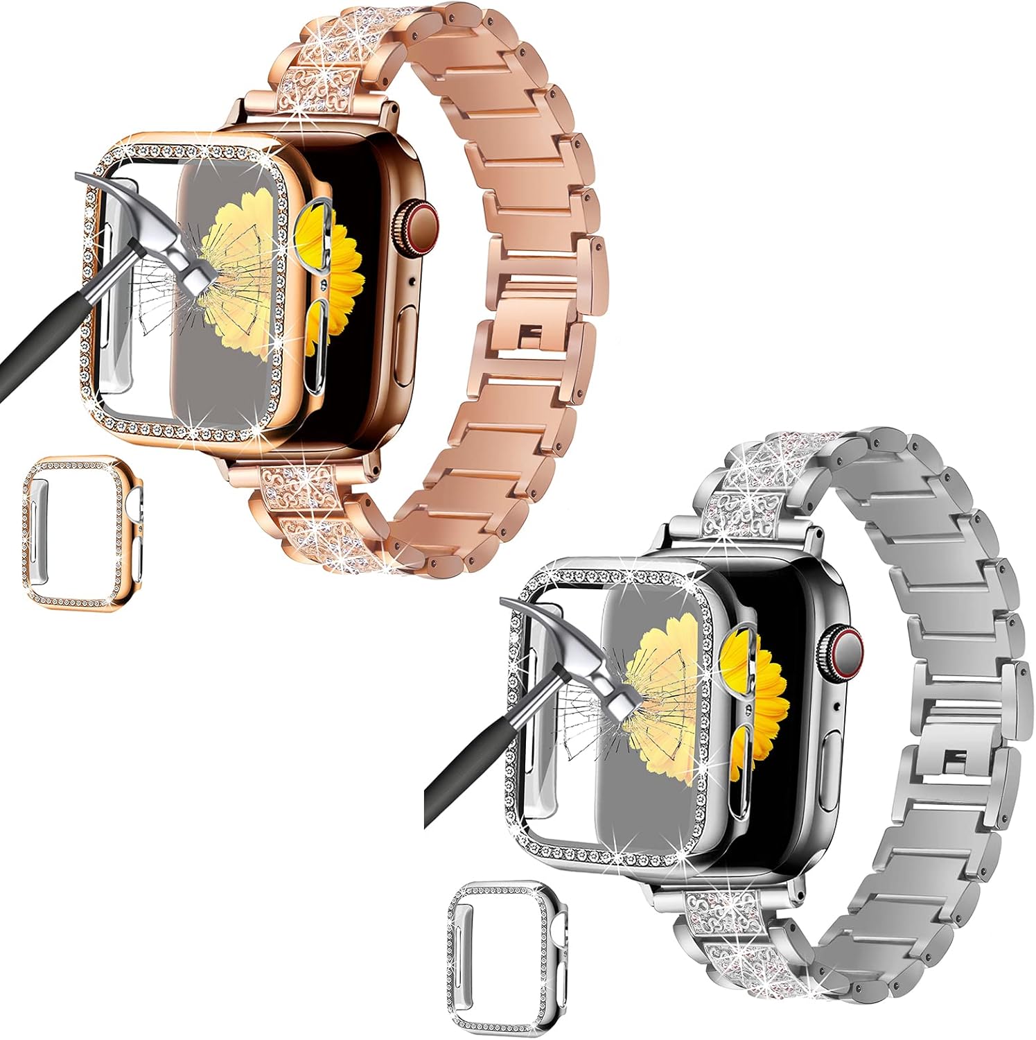 Mesime Compatible with Apple Watch Band with case 40mm for Women…
