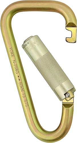 KwikSafety ANNEX Steel & Aluminum Carabiner Heavy Duty CE, EN and ANSI Certified Multifunctional Fall Protection Tool Construction Search Rescue
