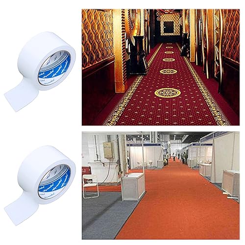 Miniatura 4 de Cinta adhesiva de doble cara de 2 pulgadas x 66 pies (2.0 in x 65.6 ft), cinta adhesiva para alfombra de alta adherencia