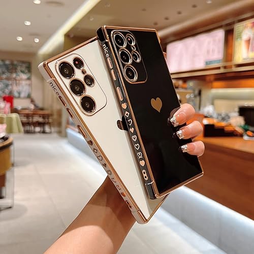 Miniatura 2 de Funda para Samsung Galaxy A52 con purpurina para mujeres y niñas, bonita funda protectora de goma delgada para Galaxy A52 5G (morado)