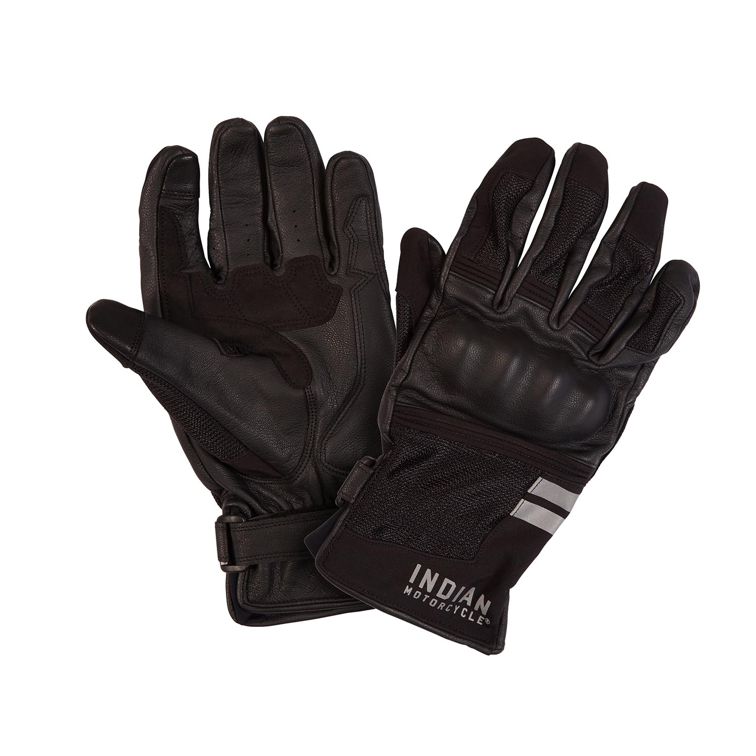 Indian Motorcycle Mens San Pedro Mesh Gloves Black - 2864653