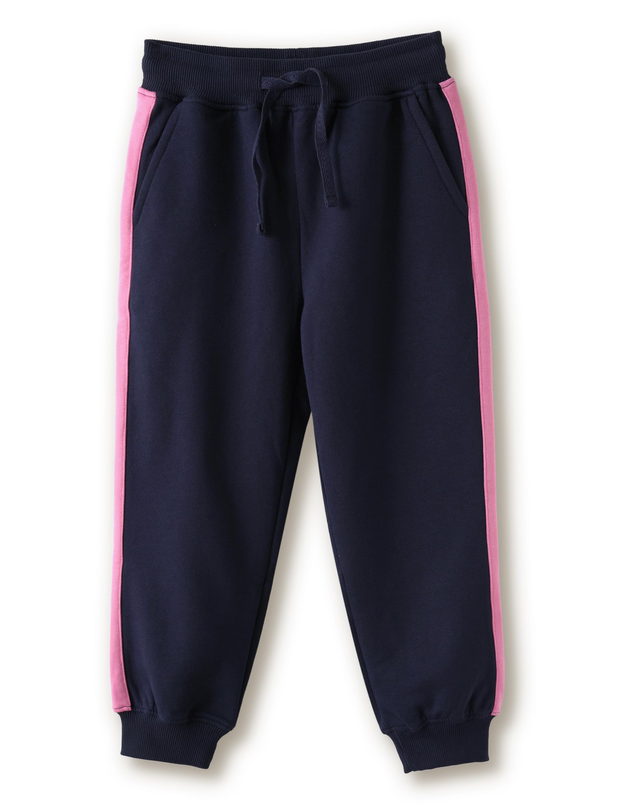 Amazon Brand - Symbol Girls Contrast Panel Detail Cotton Rich Track Pants-picture-25