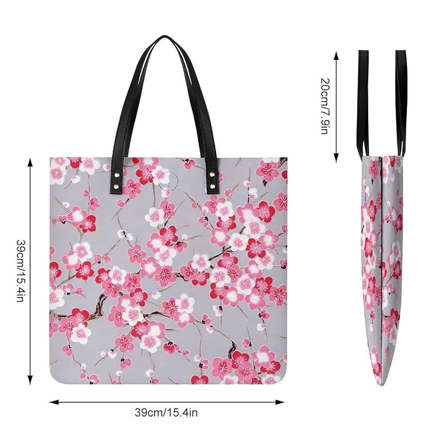Amazon.co.jp: トートバッグ ピンク さくら 桜柄 ハンドバッグ