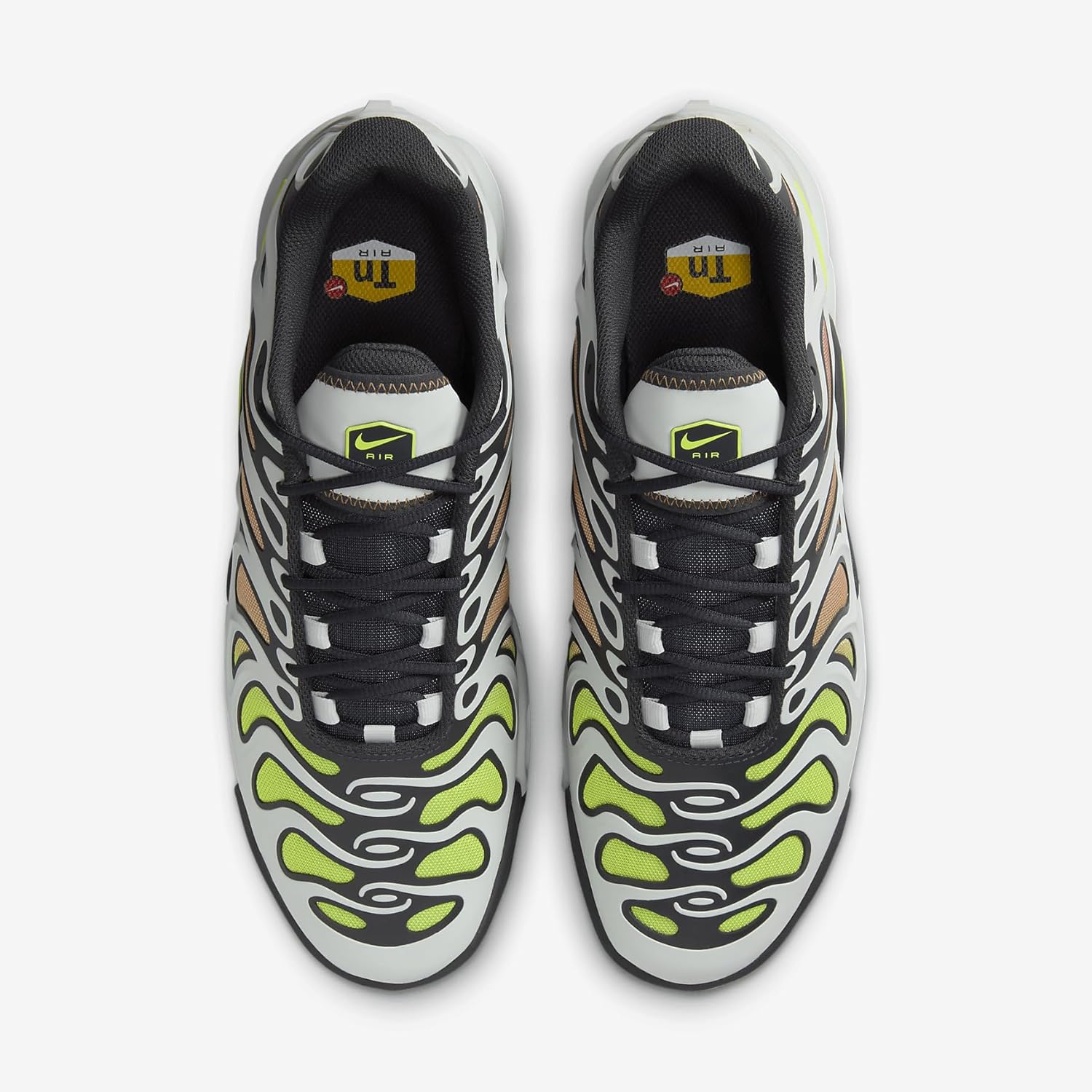 Nike Air Max Plus Drift Men's Shoes (FD4290-009, Light Silver/Dark Smoke Grey/Amber Brown/Volt) Size 6.5 - Image 4