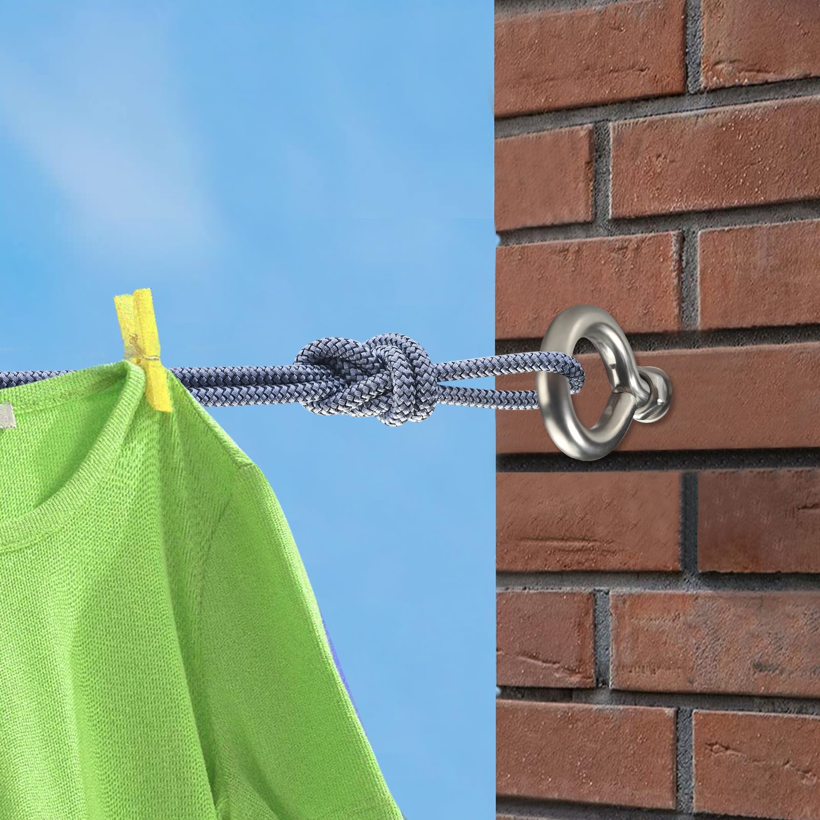 Bulloni Di Espansione Ad Occhiello In Acciaio Inox 304, M8 X 150 Mm, Per Cemento E Pareti