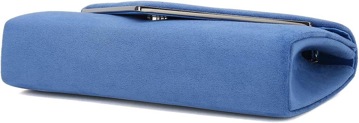 CHARMING TAILOR Faux Suede Clutch Bag Elegant Metal Binding Evening Purse for Wedding/Prom/Black-Tie Events | Faux Suede, Elegant, Metal Binding, for Wedding, for Prom, for Black-Tie Events