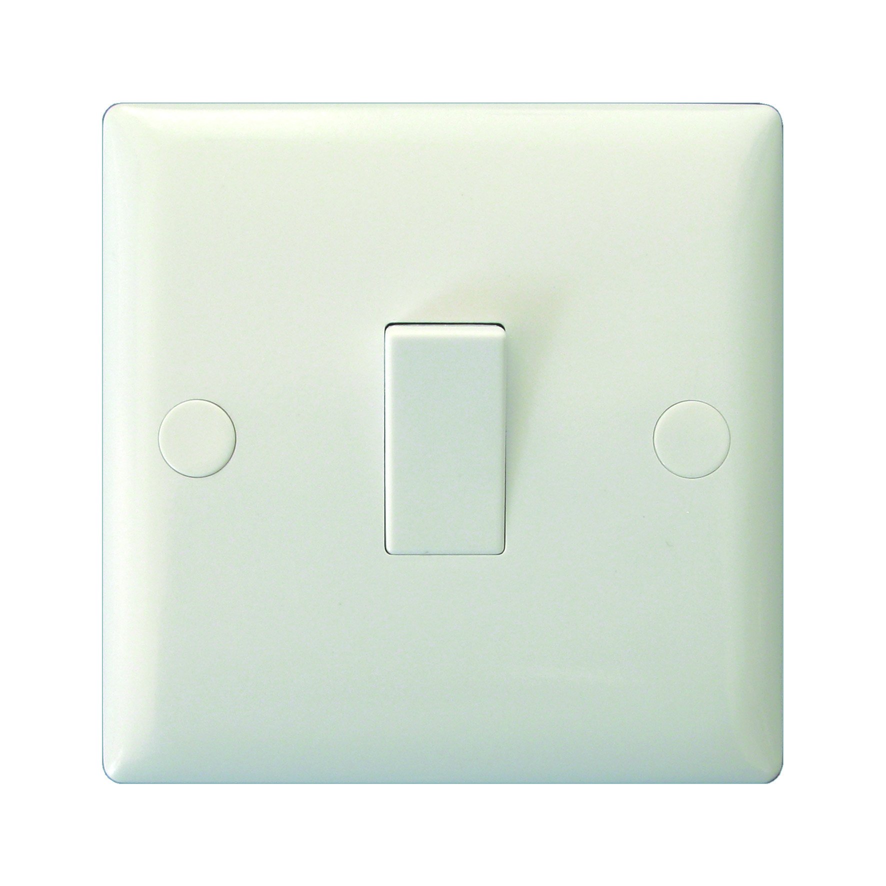 Varilight 1-Gang 10A 1- or 2-Way Rocker Switch Polar White