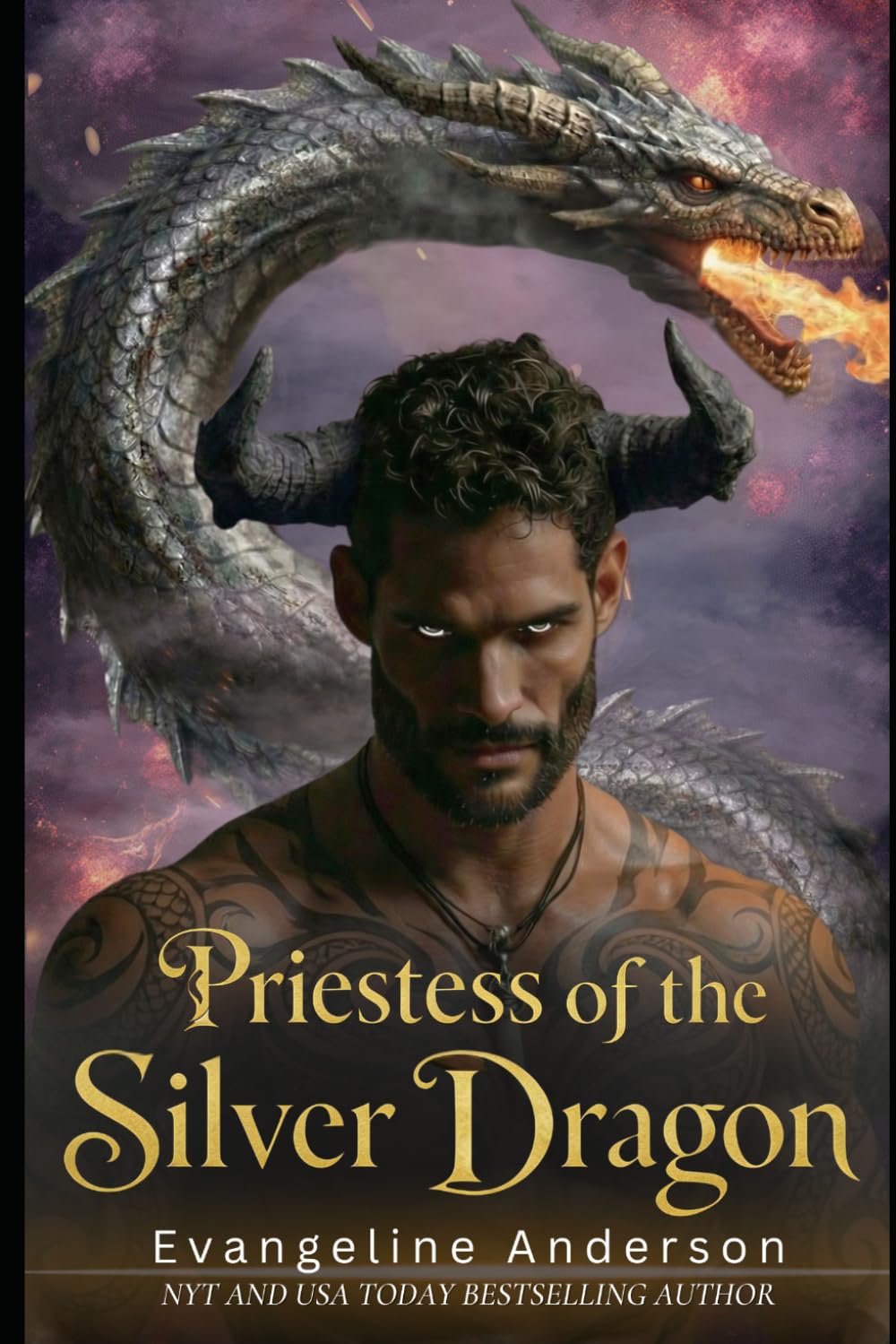 Priestess of the Silver Dragon: A Dark Fairytale, Possessive Dragon Shifter Romantasy (Mated by Flame--Tales of Dragon Shifter Romantasy)