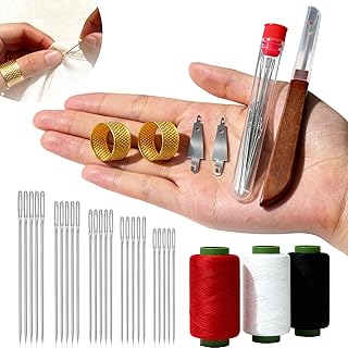37Pcs Steels Sewing Needlesc,Threaders and Needlea Repairs Kit,Stainlesss Steels Needlesc for Handd Sewing,Beginner-Friendlys.