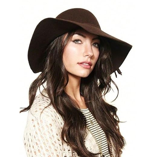 Chapéu Feltro Masculino Marrom, Aba Longa, Modelo Natanzinho, Estilo Piseiro, Cata Ovo