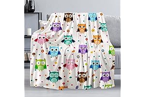Owl Blanket - Ultra Soft, Warm & Cozy Flannel Throw Blanket