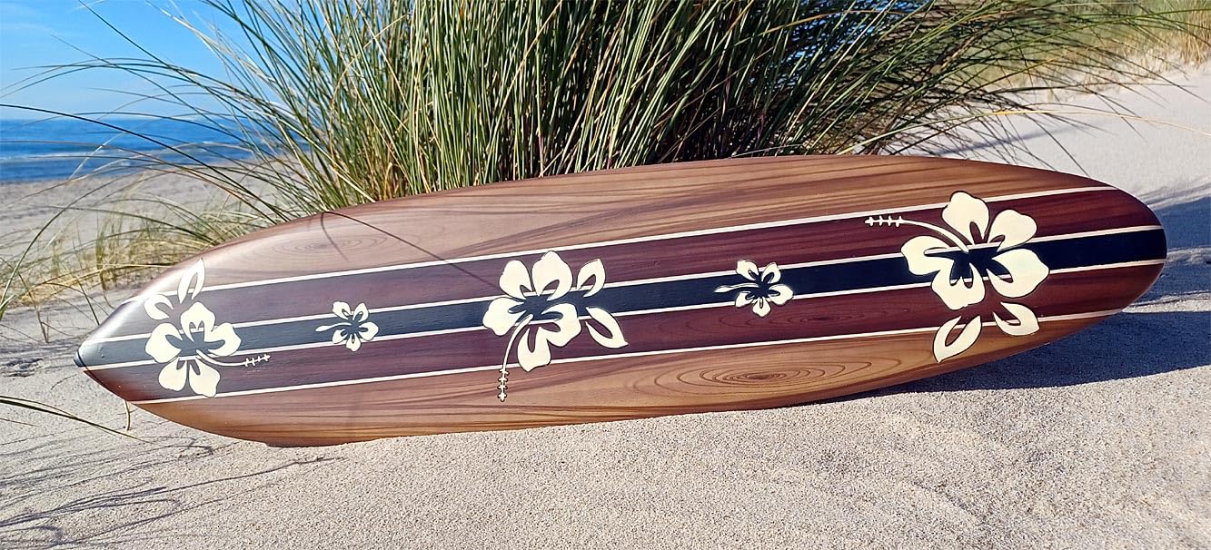 FBA_1863a - Tabla de surf (madera, 100 cm de largo), diseño de aerógrafo
