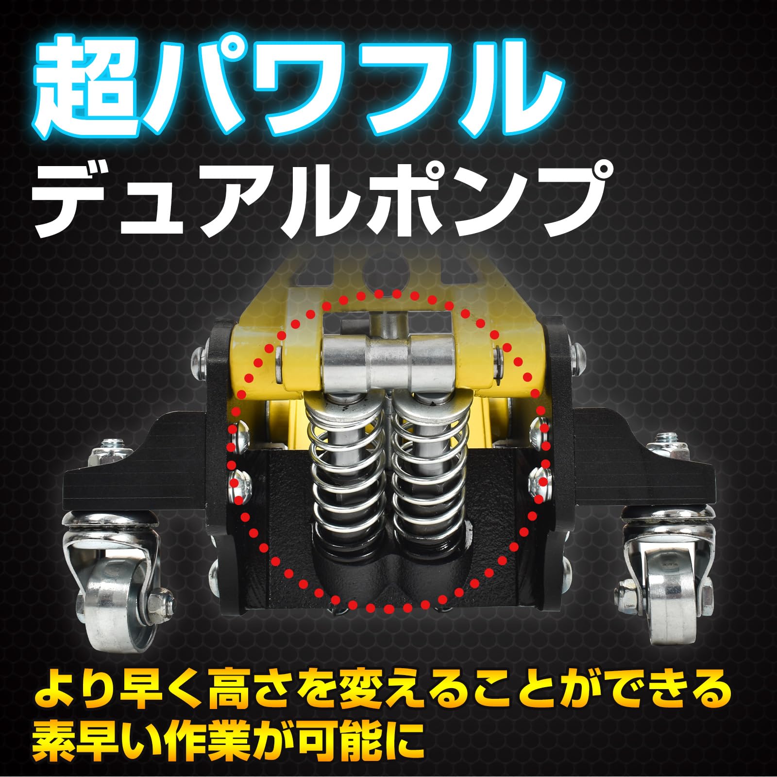 Amazon.co.jp: サンパーシー デュアルポンプ式フロアジャッキ 1.5t 