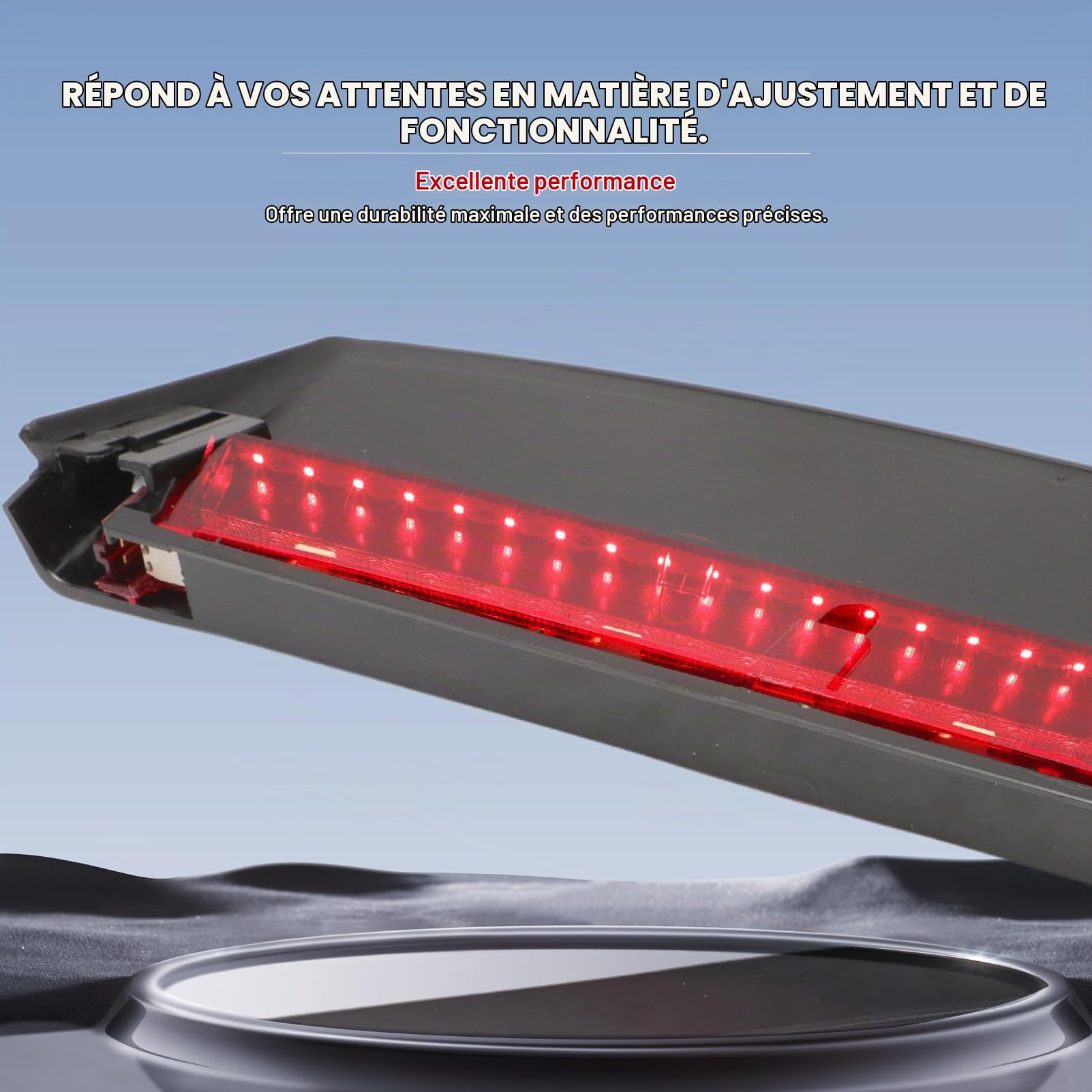 Troisième feu stop pour limusine van A4 B8 2008-2015 | verre rouge,centré en haut,remplacement du feu de stationnement,8K5945097 8K5945097A