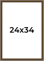 Vista 254 de Marco de fotos completo de madera dorada envejecida de 16 x 20 pulgadas con plexiglás acrílico UV, parte trasera de tablero de espuma y accesorios