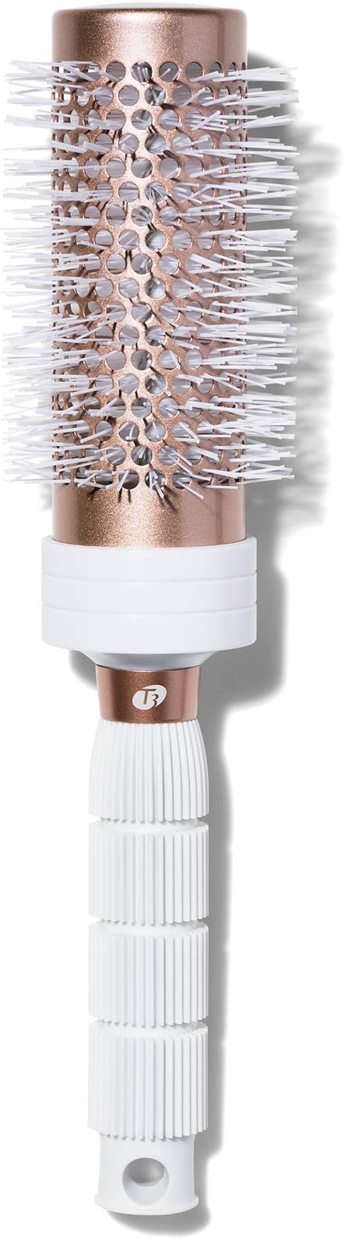 T3 Volume Round Hair Brush Ceramic-Coated Barrel Vented Round Brush for Blow Drying Heat Resistant Bristles
