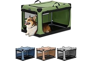 Petsfit Collapsible Travel Dog Crate for Car