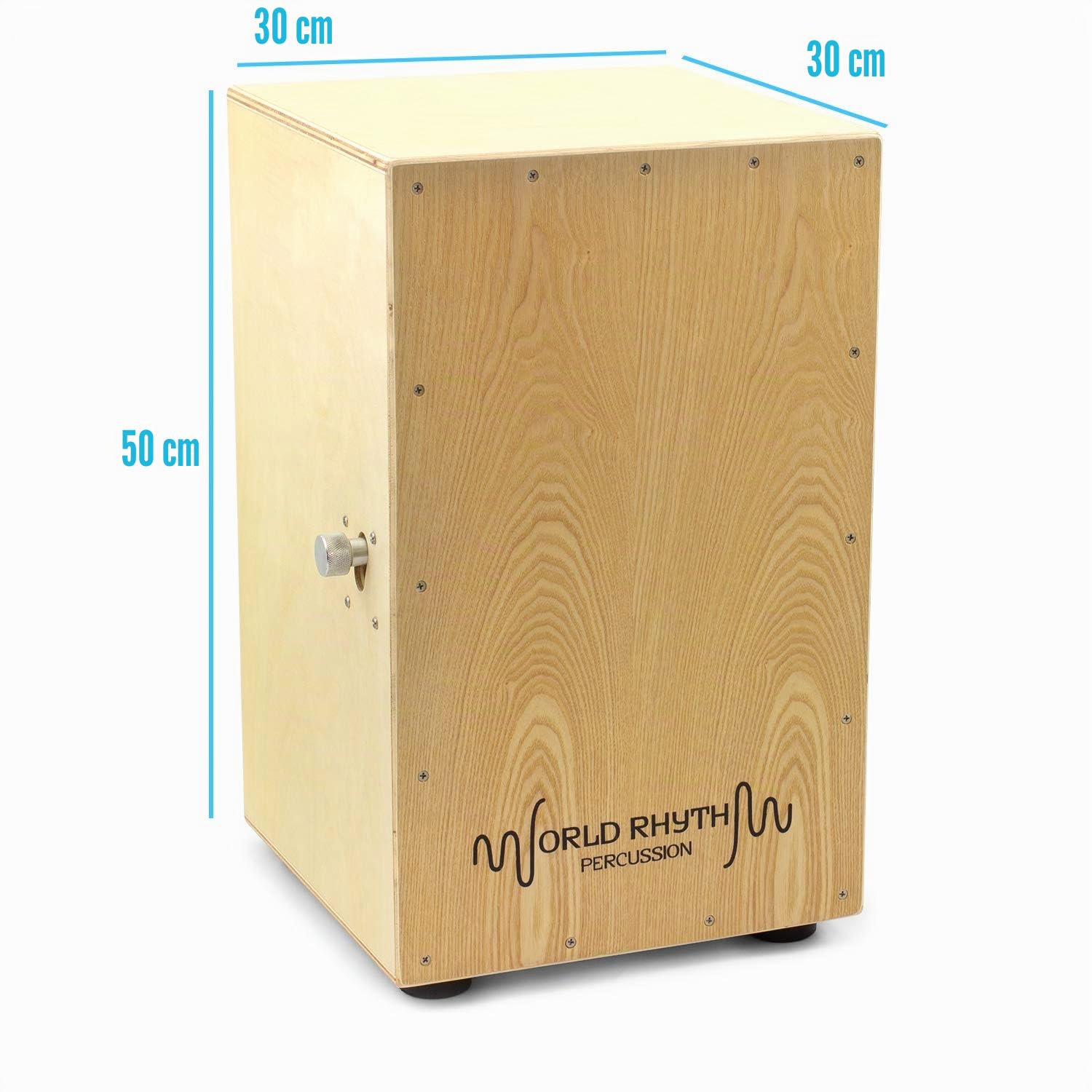 Tiger CAJ2-NT - Cajón, color madera natural | Cajón natural que incluye bolsa acolchada y cojín de asiento ideal para conciertos y ejercicios.