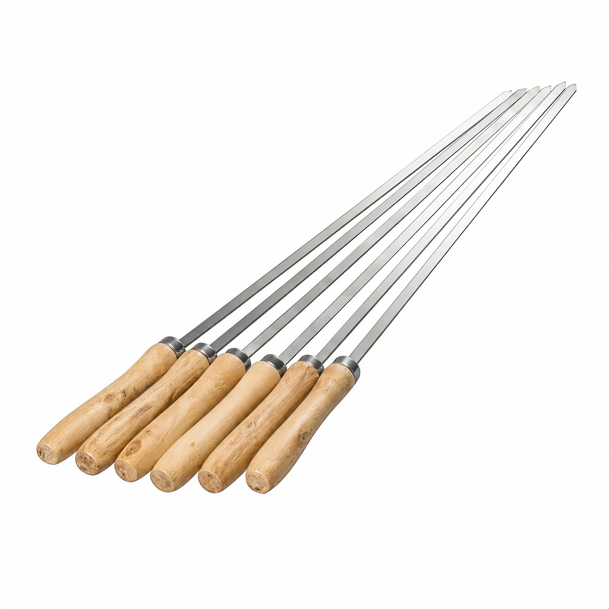 Amazon.co.jp: IMEEA BBQ串 バーベキュー串 42cm 6本セット ステンレス