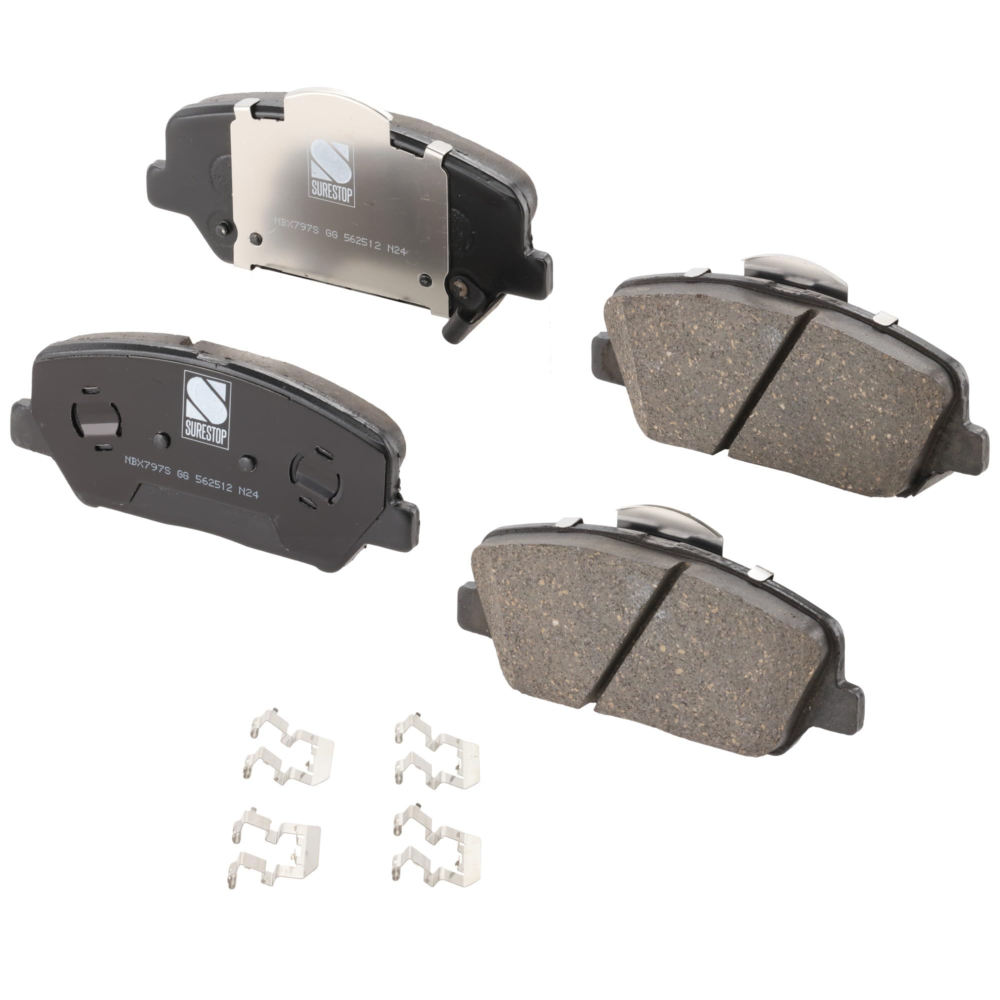 Front Brake Pad Set 2-Wheel Set Compatible with 2010–2016 Genesis Coupe fits 581012MA00,581012TA20,581012TA