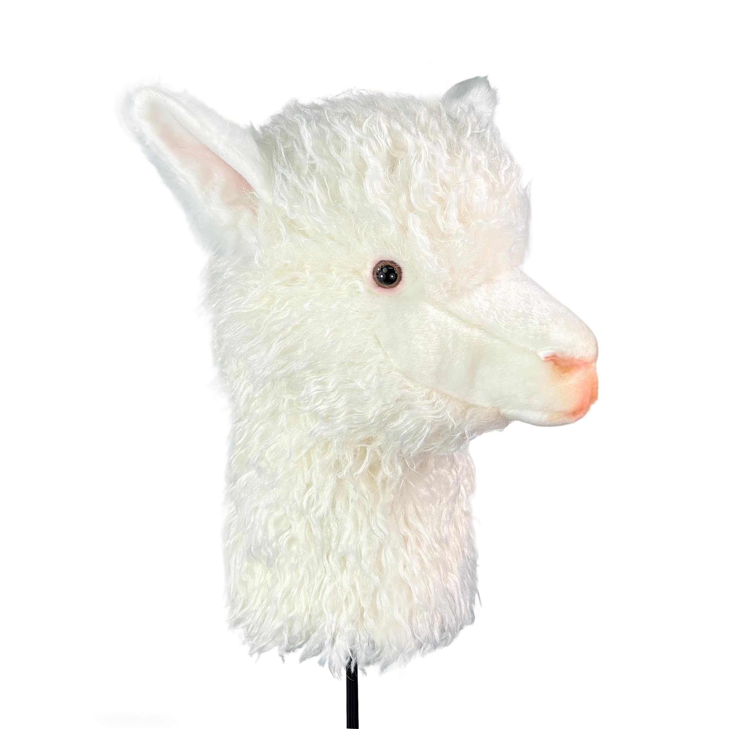 FureverClone Realistic White Alpaca Golf Club Head Cover - Ideal for 460CC/450CC/440CC Driver Clubs โ image 1
