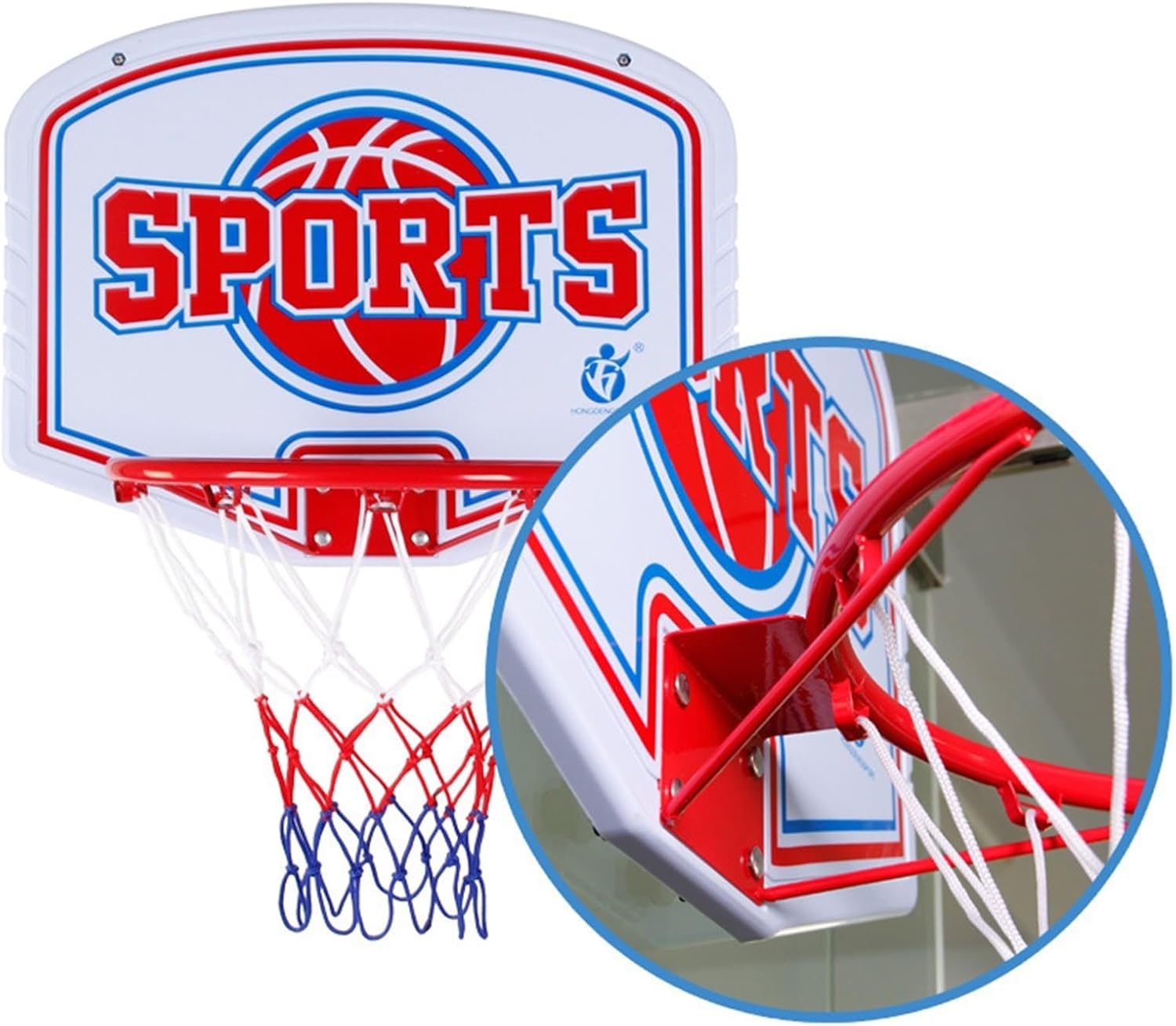 AOKLEY Portable Shoot at The Basket Frame Hanging Basketball Board, Indoor and Outdoor Portable Basketball Rack, Rebound Sports Basketball