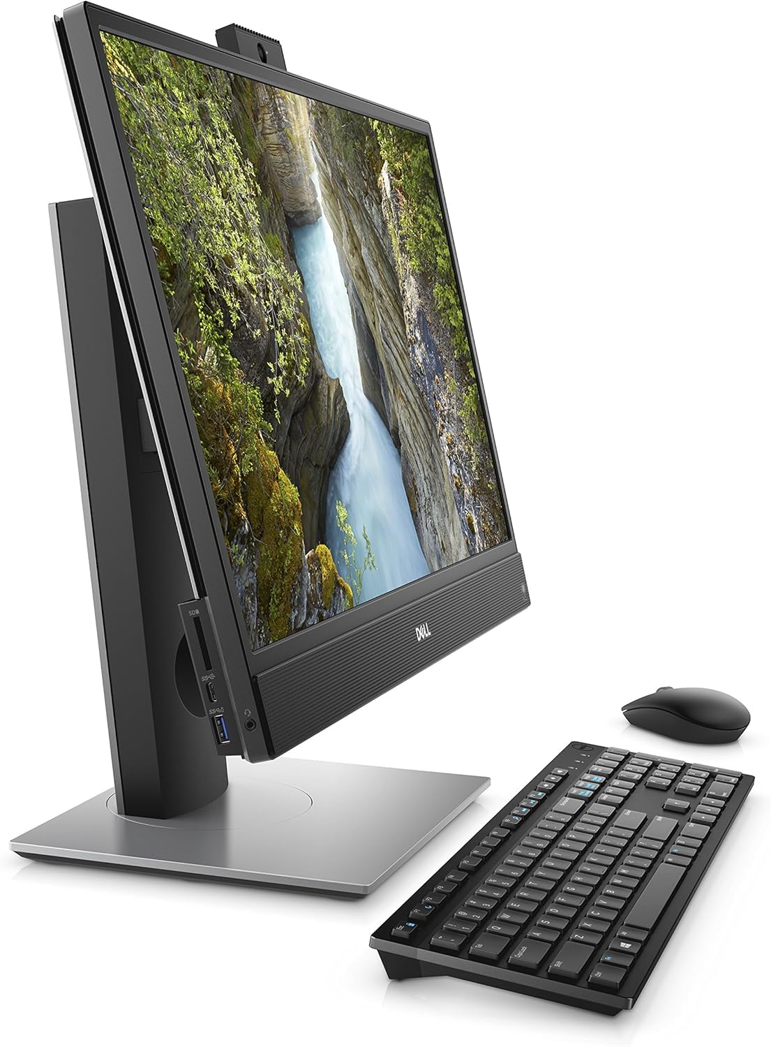Dell OptiPlex 5260 Ordinateur de bureau tout-en-un 21,5" FHD, Intel Core i5-8400, 8 Go de RAM, SSD 256 Go, WiFi, Bluetooth, clavier QWERTY américain, Windows 11 Pro (reconditionné)