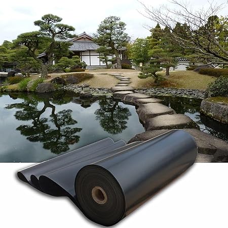 Image RubberPond Liner, Tear Resistant Pond Skins Flexible Pond Underlayment for Koi Ponds, Streams Fountains Water Gardens Easy to Lay (Color : Black/0.55mm, Size : 1x50cm) (Black/0.55mm 3x6m) Image RubberPond Liner, Tear Resistant Pond Skins Flexible Pond Underlayment for Koi Ponds, Streams Fountains Water Gardens Easy to Lay (Color : Black/0.55mm, Size : 1x50cm) (Black/0.55mm 3x6m)