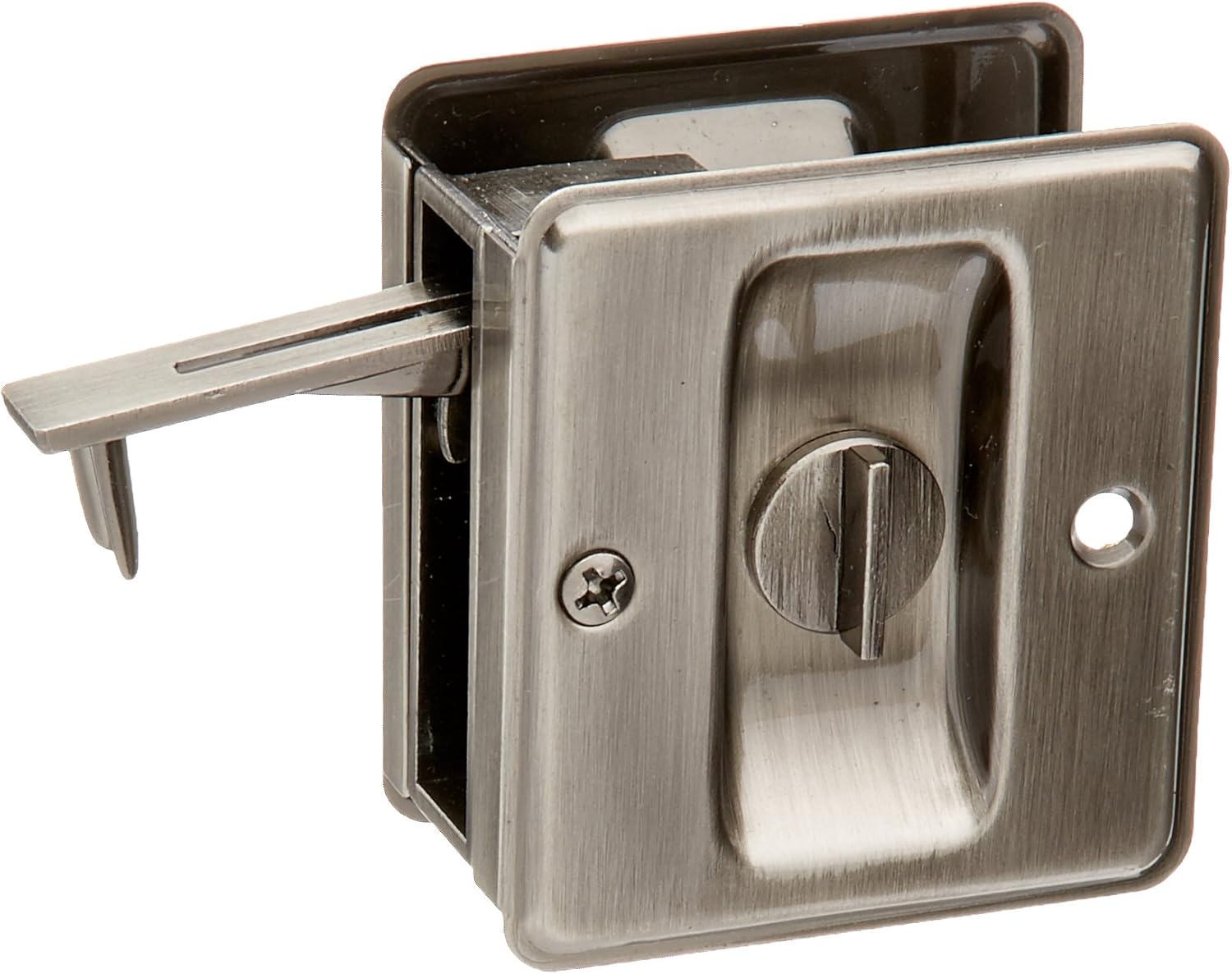 IVES SC991B-620 Sliding Door Lock, Pewter