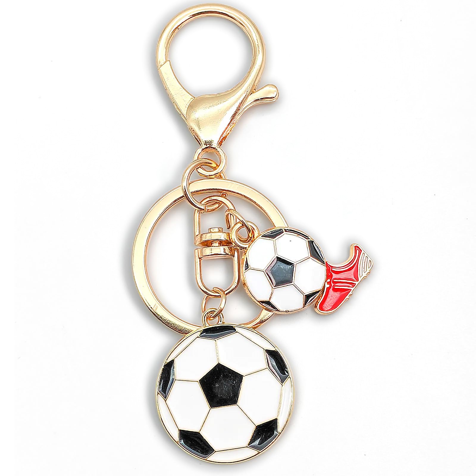 Zynara Fußball Schlüsselanhänger, Fußballtaschen Ornamente, Geschenke für Fußballtrainer, Geschenk zum Weihnachten