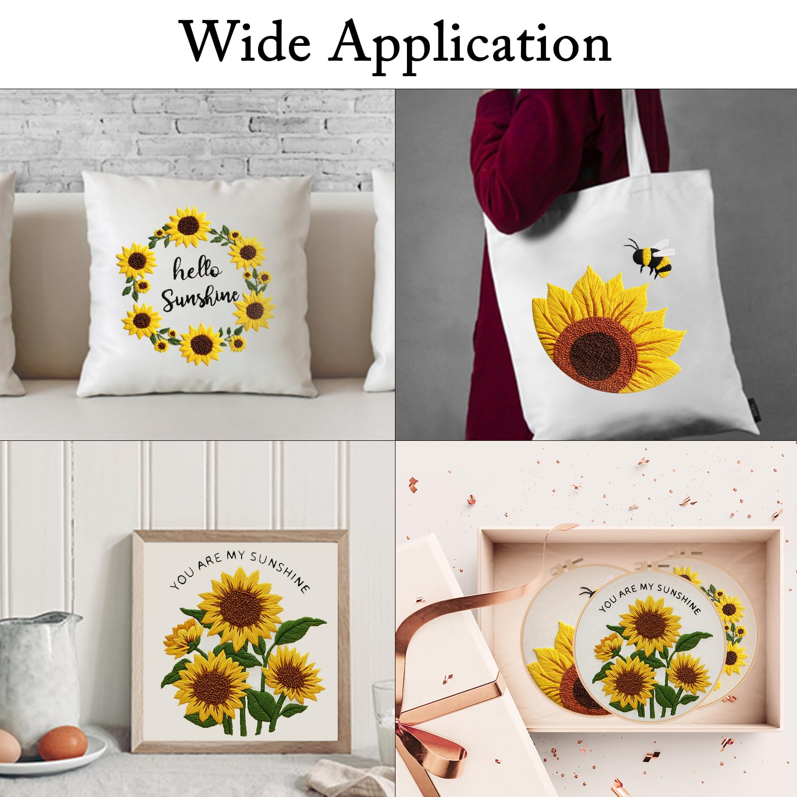 Sunflower Embroidery Kit - Beginner Friendly -5 Sunflower Embroidery Kit - Beginner Friendly -5