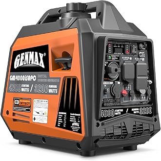 GENMAX Generator,EPA Compliant, Eco-Mode Feature, Ultra Lightweight for Backup Home Use & Camping