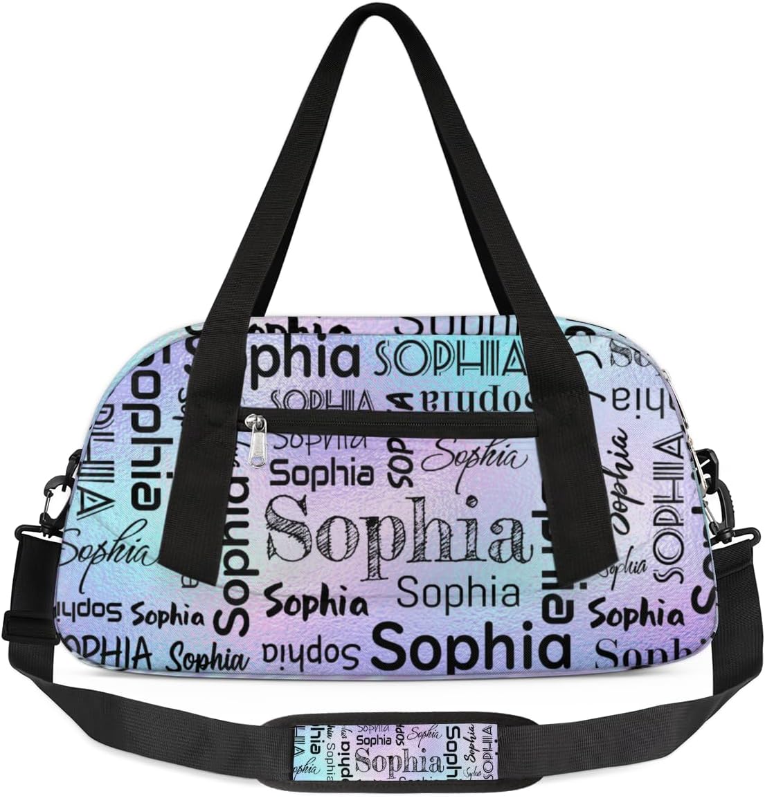 Personalized Girls Dance Bag Sport Duffle Bag Kids Gymnastics Bag Overnight Travel Carry On Bag