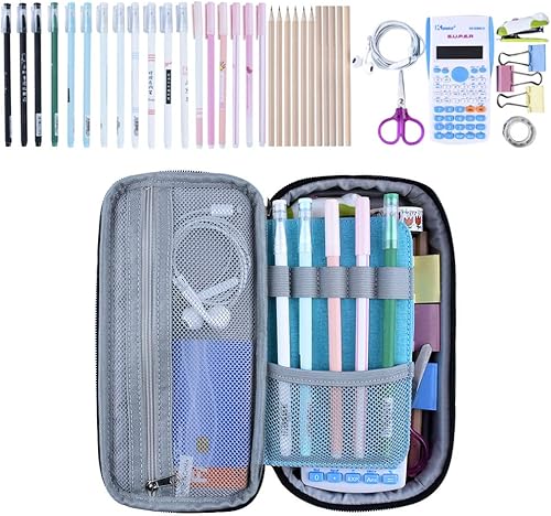 Miniatura 2 de Estuche para Lápices de Gran Capacidad, Bolsa Grande para Lápices, Estuche para Bolígrafos, Porta Lápices y Marcadores, Bolsa de Almacenamiento de