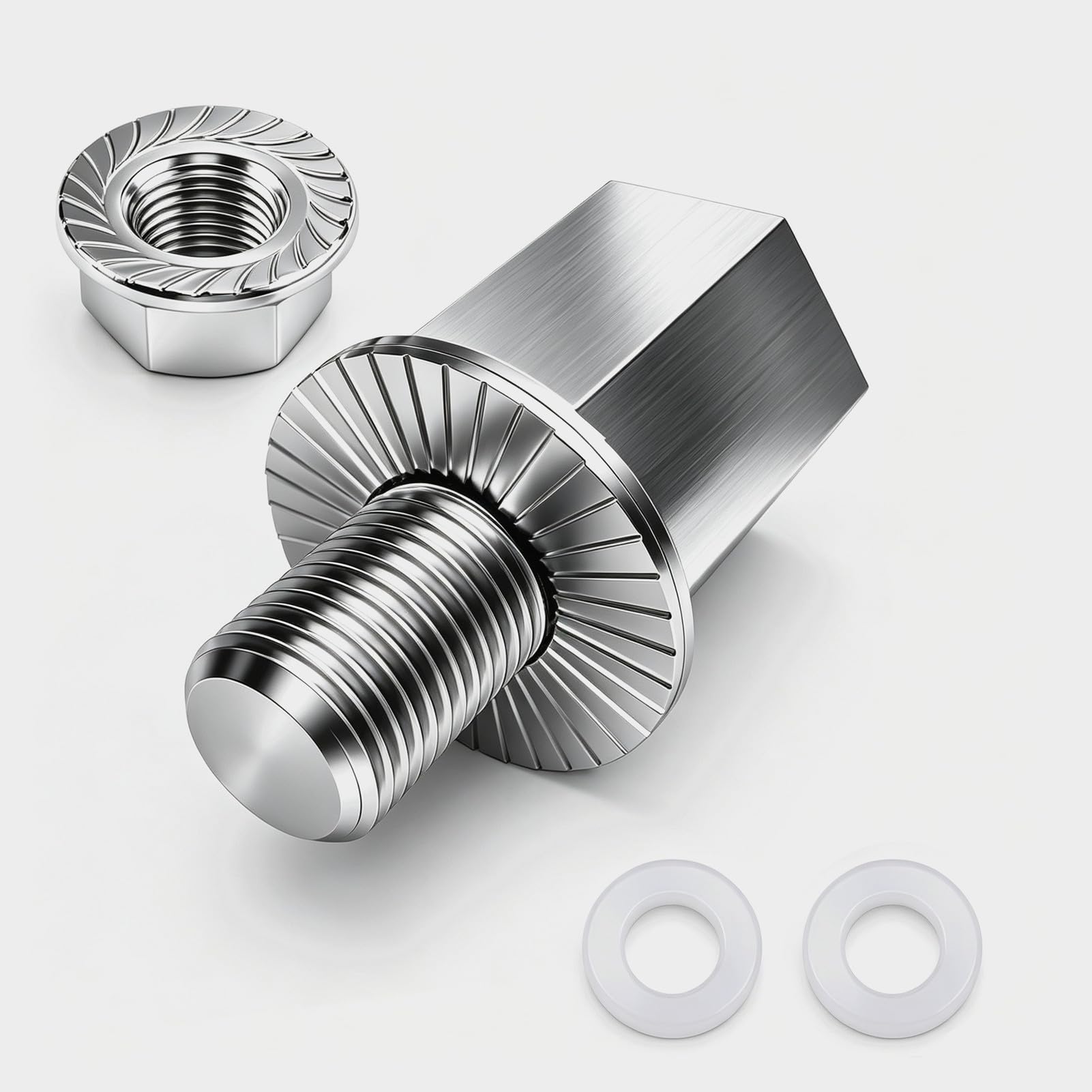 Bike Axle Adapter for Bicycle Trailer Coupling - M10 x 1.0 Thread - Made of Stainless Steel - For Thule, Weber, Croozer & More - Bike Accessory