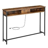 VASAGLE Consolle Ingresso, Tavolo Consolle con Multipresa