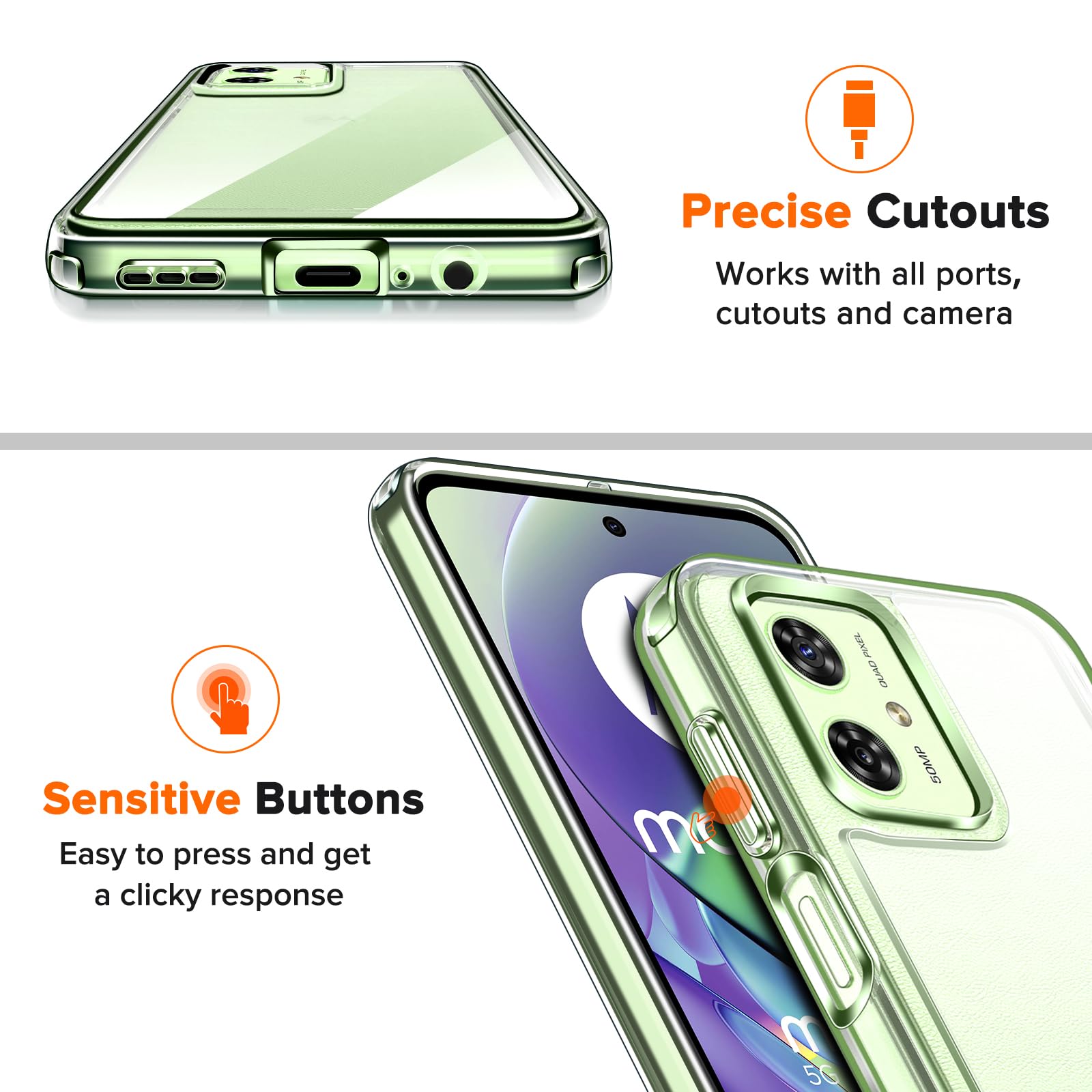 Coque Motorola Moto G55 5G Rebord Silicone Et Film Écran - Ma Coque