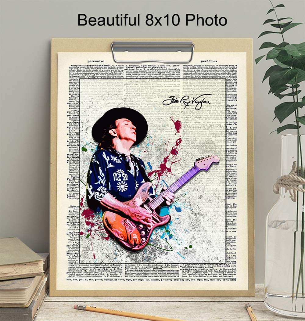 Amazon.com: Stevie Ray Vaughan Unframed Wall Art Print - Great