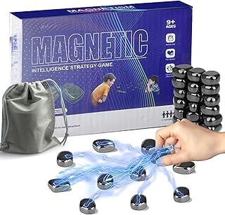 STFYUG Magnetic Game, Magnetic Game, Magnetic Chess Game, Table Magnetic Game, Magnetic Stones, Magnetic Chess, Camping Games, Party Games for Family Reunions