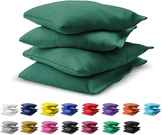 GoSports Cornhole-Wurfsäckchen, Set mit 4 Stück, Design gemäß Regelvorgaben, für jedes Wetter geeignet, Farben frei kombin...