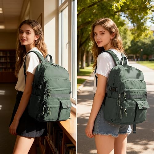 Miniatura 6 de weradar Bonita mochila para adolescentes y niños, mochila de viaje para estudiantes intermedios, mochila casual para mujeres y hombres, mochilas
