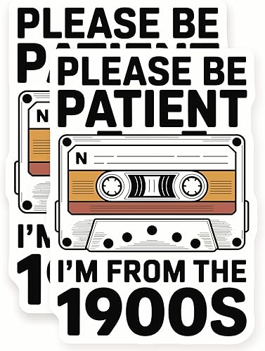 Imanes de cinta de casete  Humor de los años 1900  Tecnología retro  Paquete de 2  Diseño de 5 pulgadas de ancho  Se adhiere a refrigeradores,