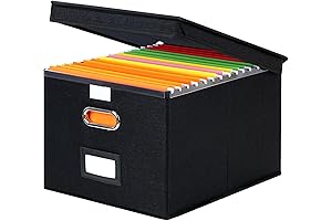Premium Letter Size File Organizer Box with Lid for Enhanced Office Productivity