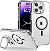 Luxo Series High Quality Case Compatible with Magsafe for Minesk iphone 16 Pro Max Ultra Transparent Appearance And Ergonomic Design With Stand (Black, 16 Pro Max)