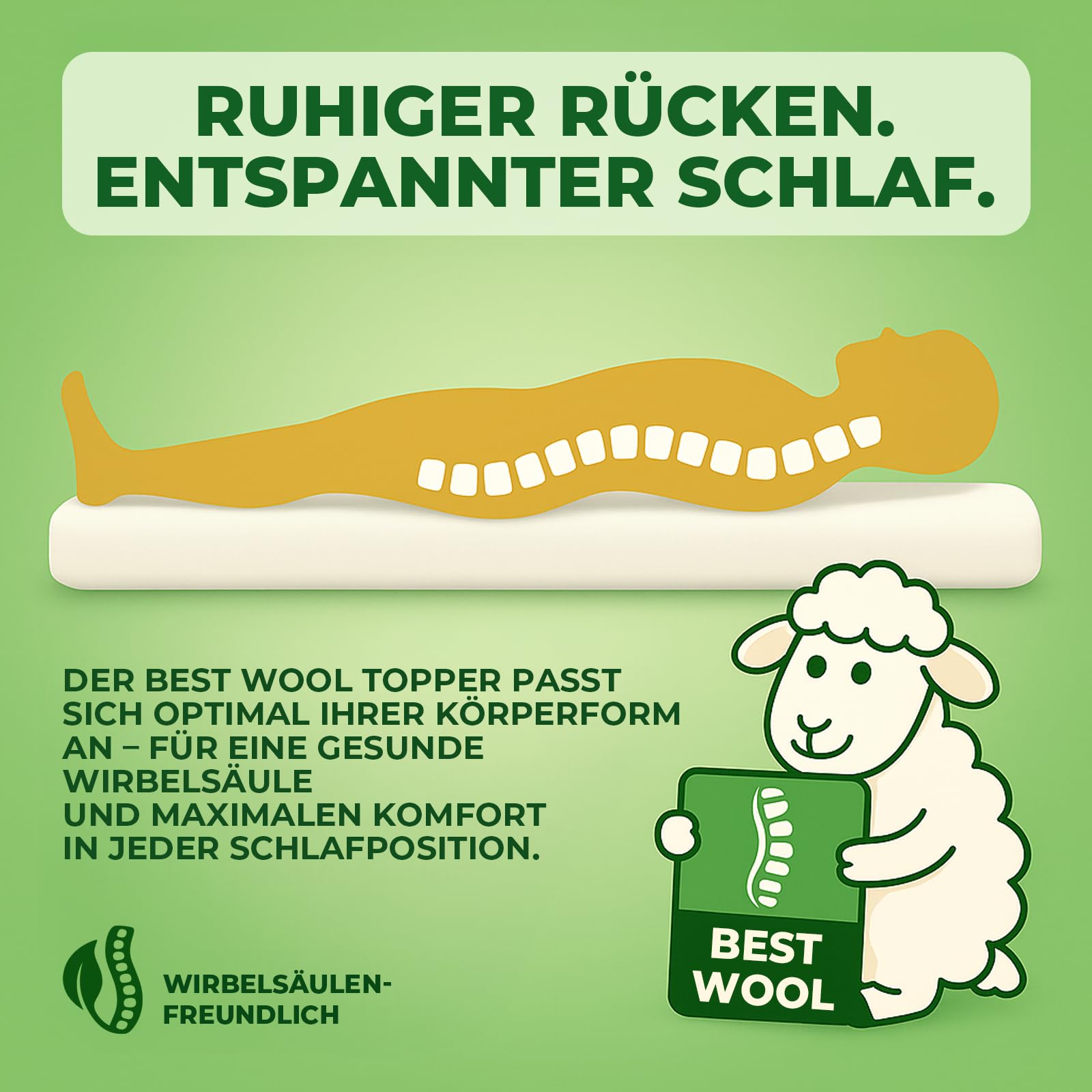Matratzentopper 130x200 cm – Waschbare und Hypoallergene Matratzen Topper mit Ergonomischem Komfort - matratzenauflage Sanft Schlafen ohne Rückenschmerzen