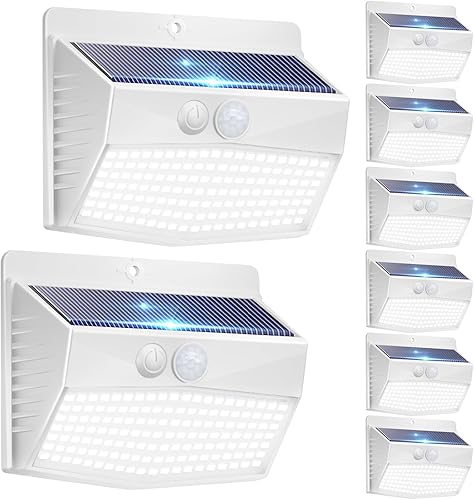 Miniatura 24 de Peasur Paquete de 6 luces solares para exteriores con sensor de movimiento, luces solares de seguridad impermeables con 3 modos de iluminación,