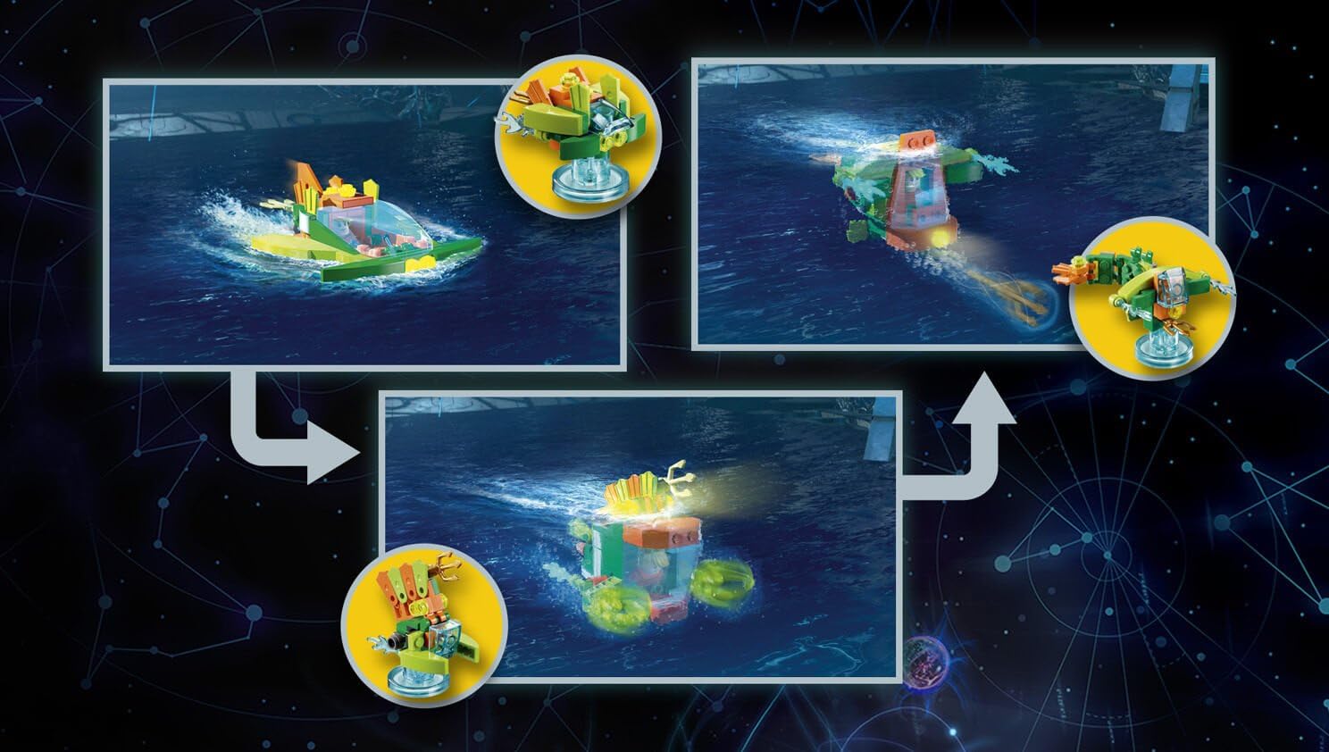 71237 DC Comics 【ストライプ】 Aquaman and Aqua Watercraft 👢 - New.