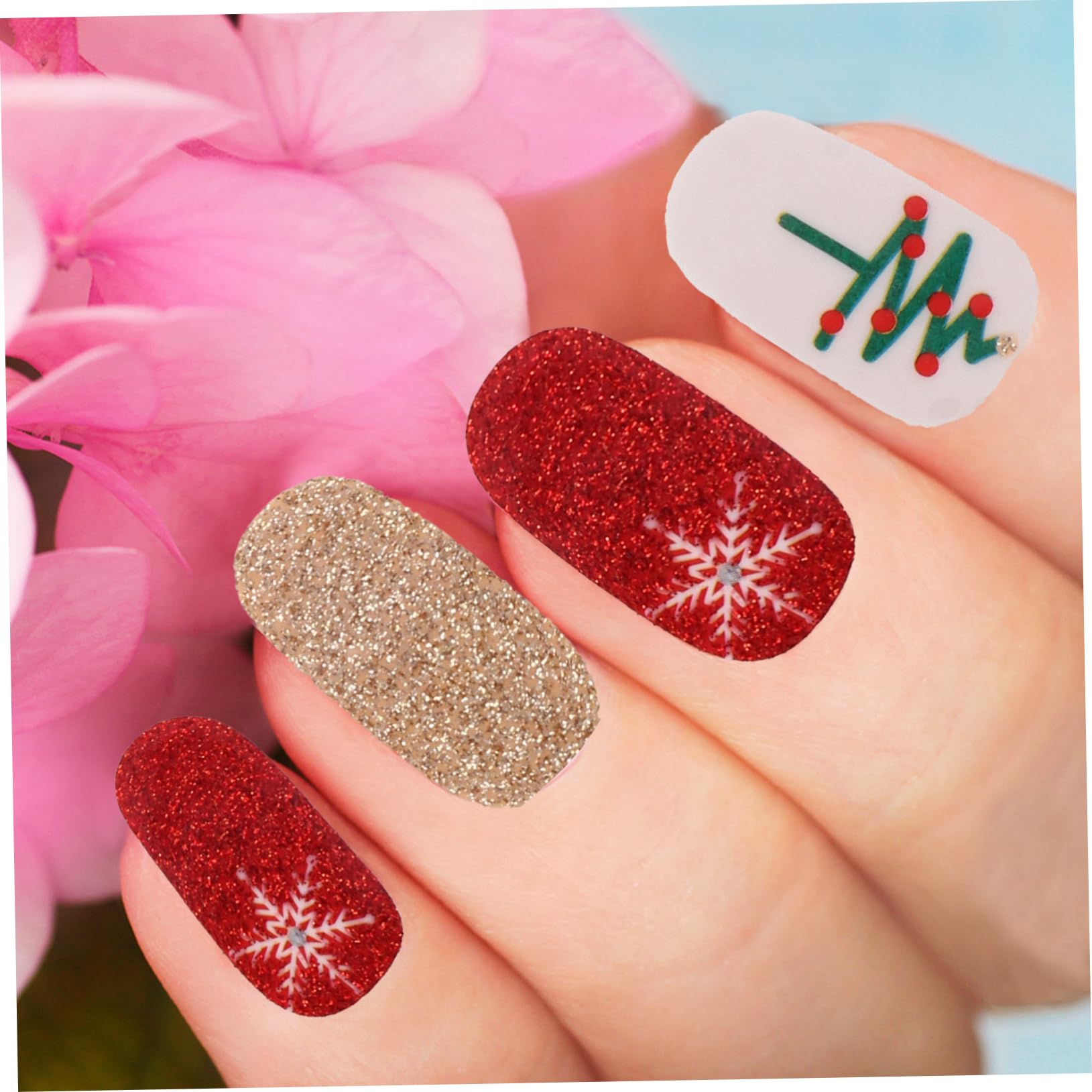 FRCOLOR 30 Fogli Adesivi Per Natalizi Decalcomanie Per Nail Art Natalizie Invernali Adesivo Per Nail Art Natalizio Adesivo Di Arte Del Di Natale Pellicola Per