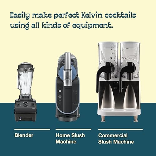Miniatura 6 de Kelvin Slush Co.  Mezcla orgánica congelada para cócteles y granizados de Frosé  galardonada máquina de granizado y mezcla de licuadora  Cartones de