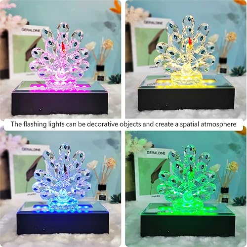 Miniatura 9 de Base de soporte de exhibición de 16 luces LED para arte de cristal 3D, lámpara de adorno de ambiente informal festivo, soporte iluminado rectangular